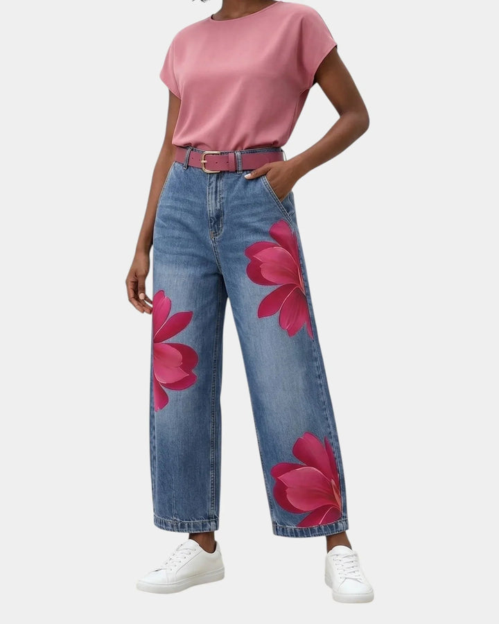 Chérine | Elegant Floral Trousers