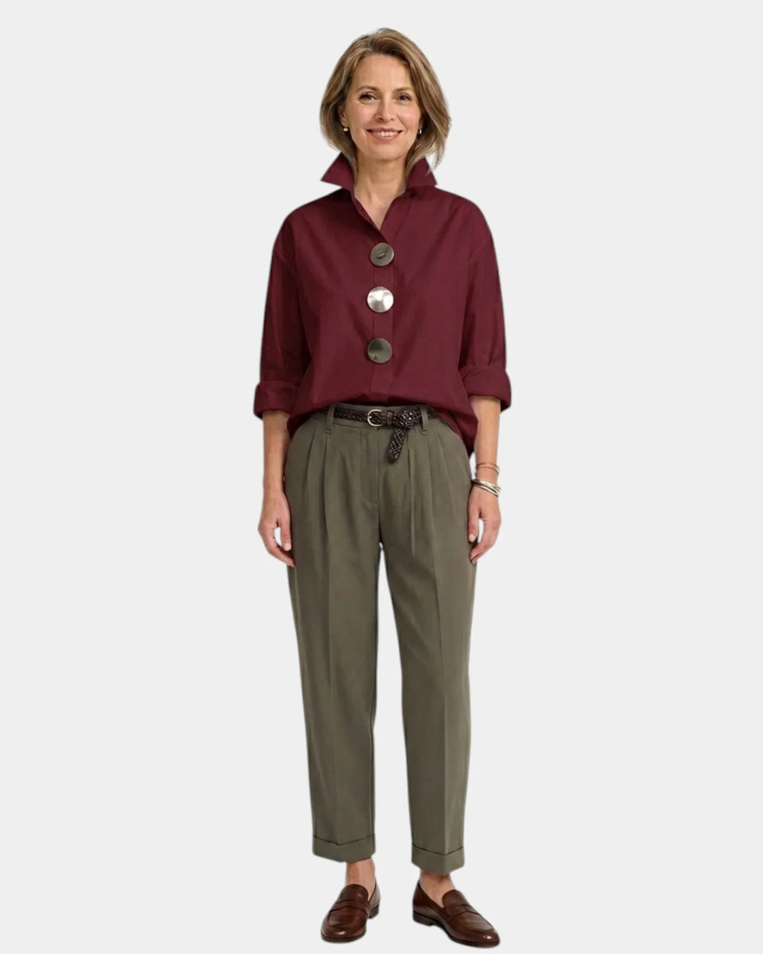 Pearl | High Collar Shirt