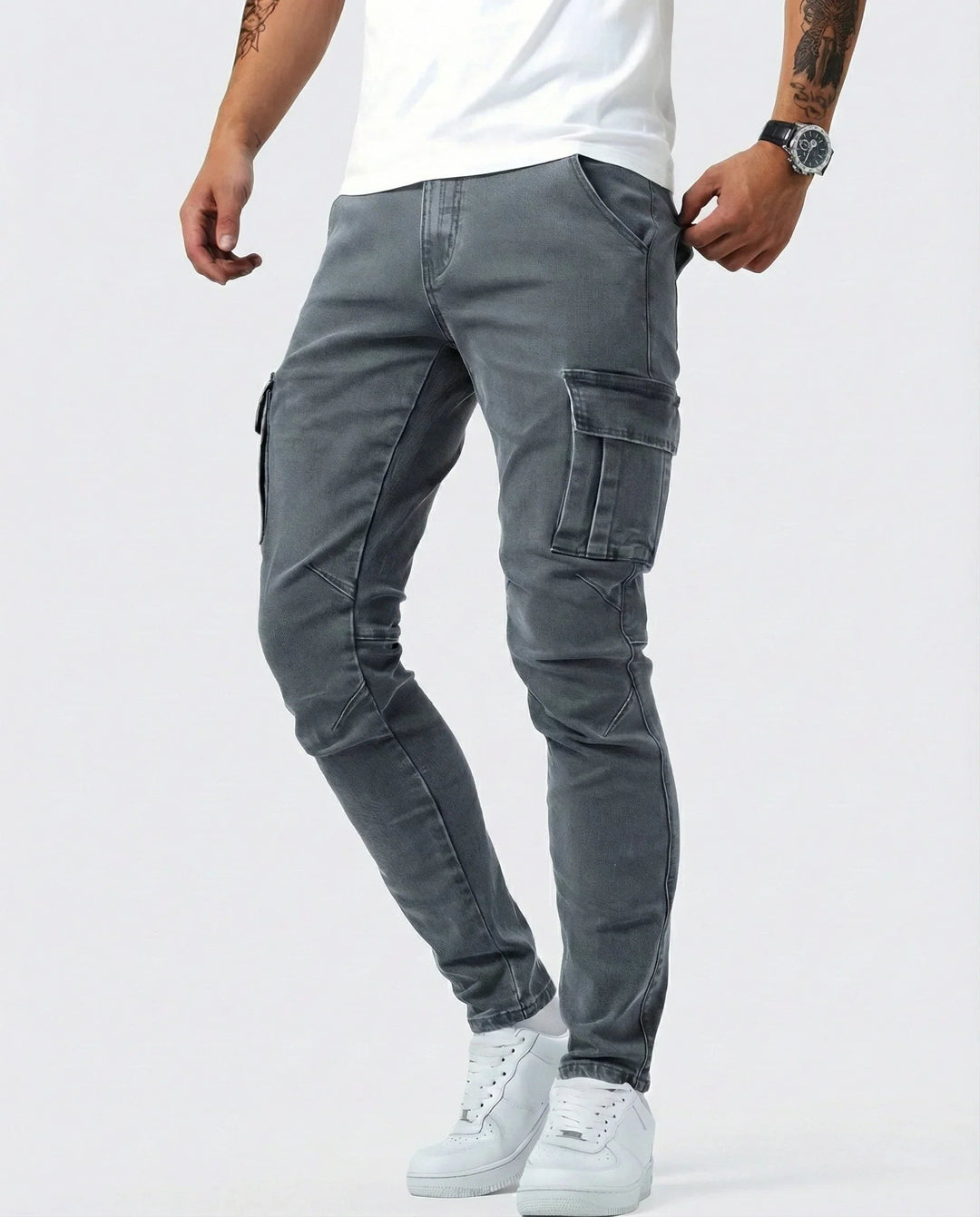 Jean | Elastic Cargo Trousers