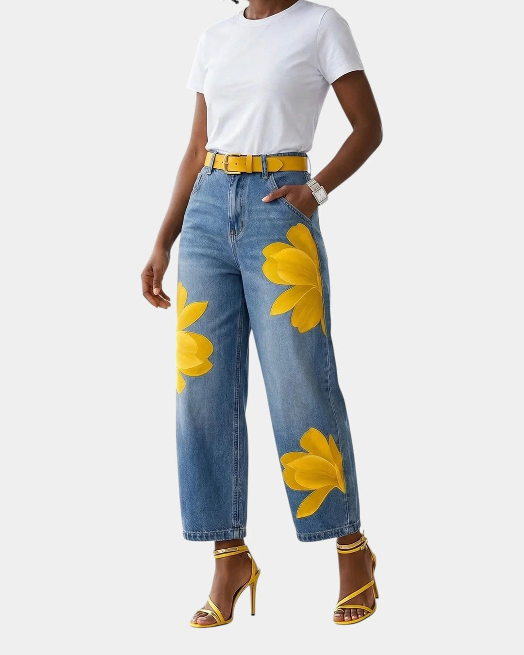 Chérine | Elegant Floral Trousers