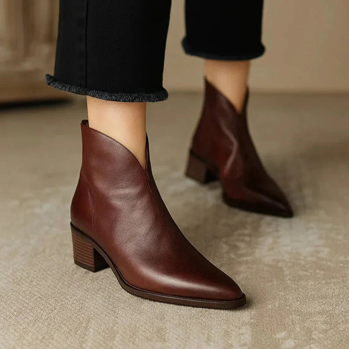 Viela | Orthopaedic Leather Ankle Boots ⏐ Premium Edition