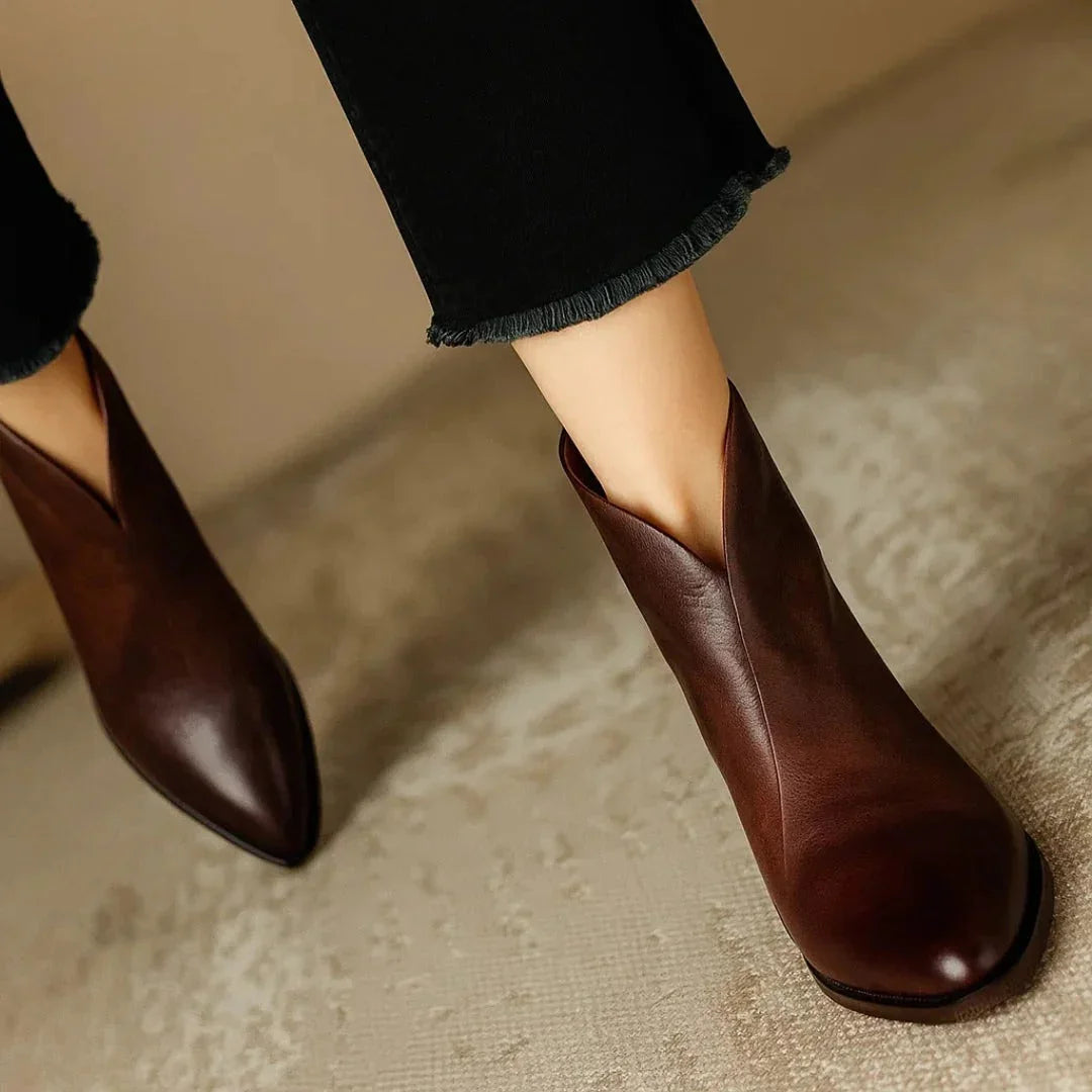 Viela | Orthopaedic Leather Ankle Boots ⏐ Premium Edition