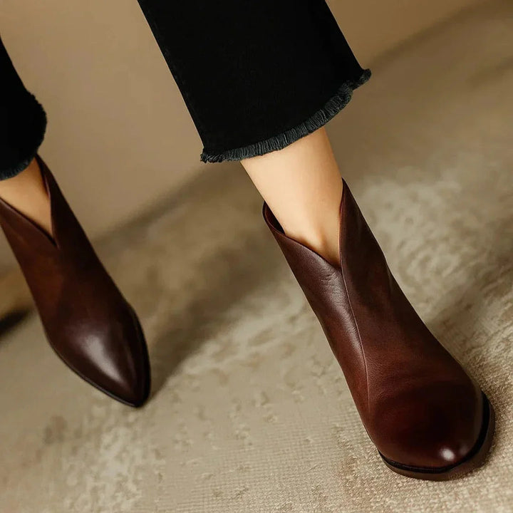 Viela | Orthopaedic Leather Ankle Boots ⏐ Premium Edition