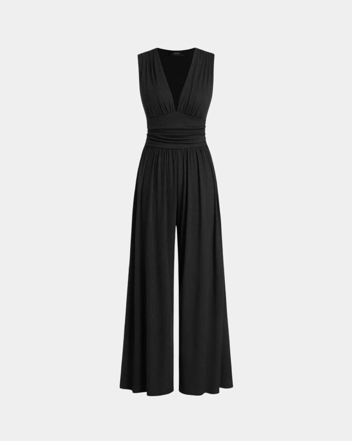 Sultana | Chic Sleeveless Jumpsuit with Wide Legs