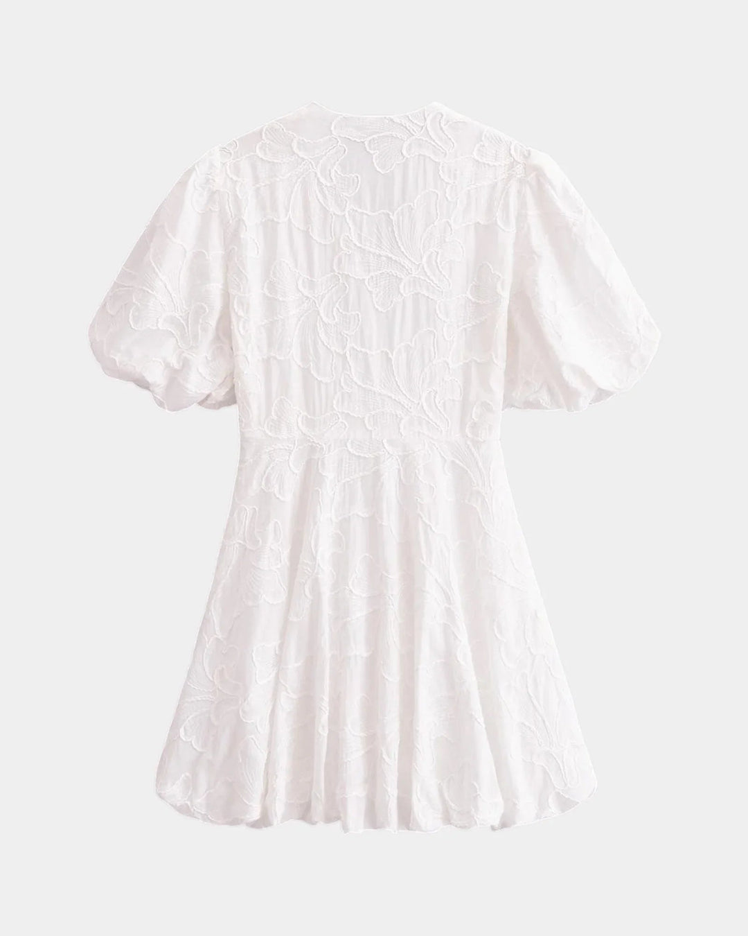 Anastasie | Embroidered Mini Dress with Ruffled Sleeves