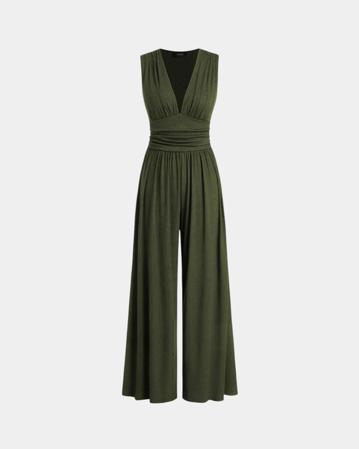 Sultana | Chic Sleeveless Jumpsuit with Wide Legs