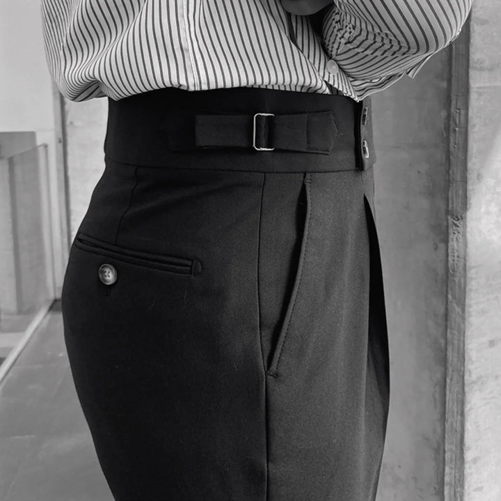 Edward | Elegant High-Waisted Trousers