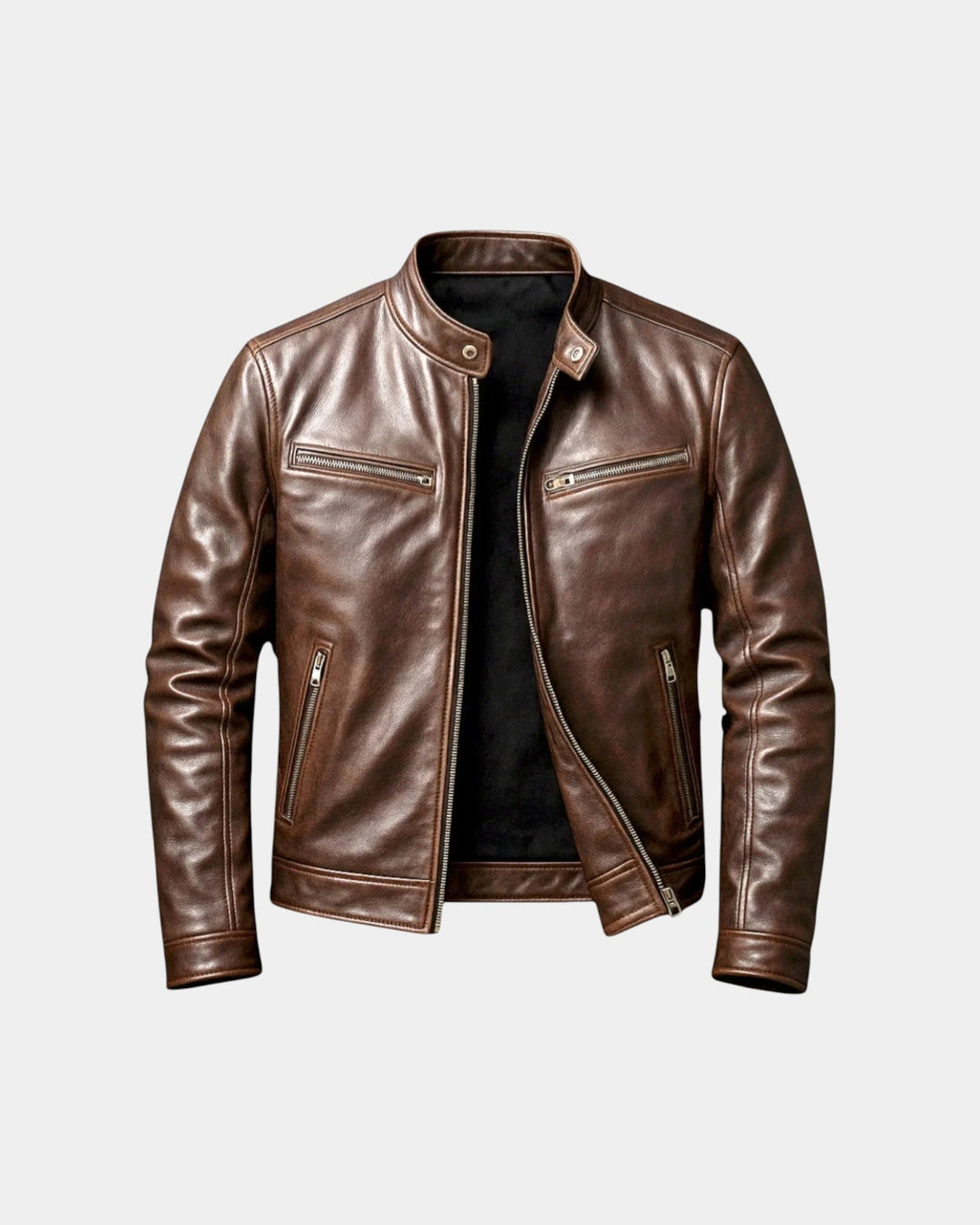 Bastien | Vintage Leather Effect Jacket