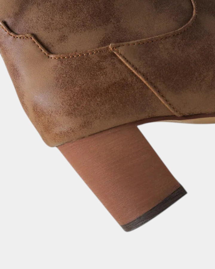 Valysia | Brown Cowboy Boots