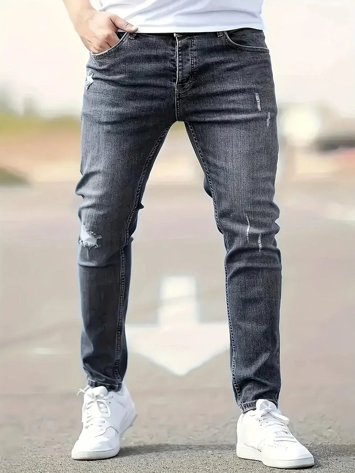 Alex | Trendy Ripped Slim Jeans