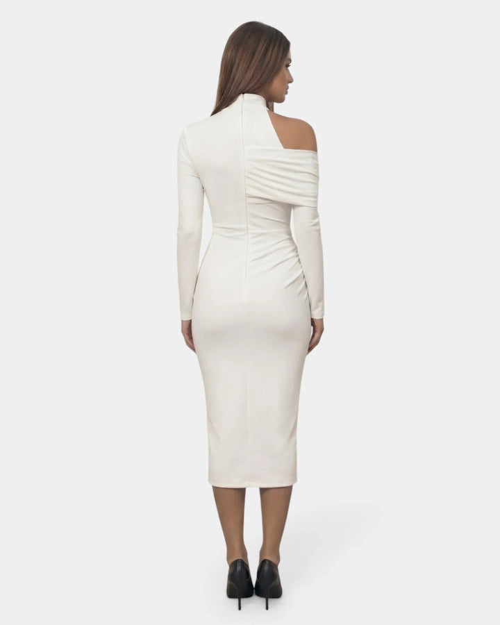 Fernande | Long Draped Maxi Dress