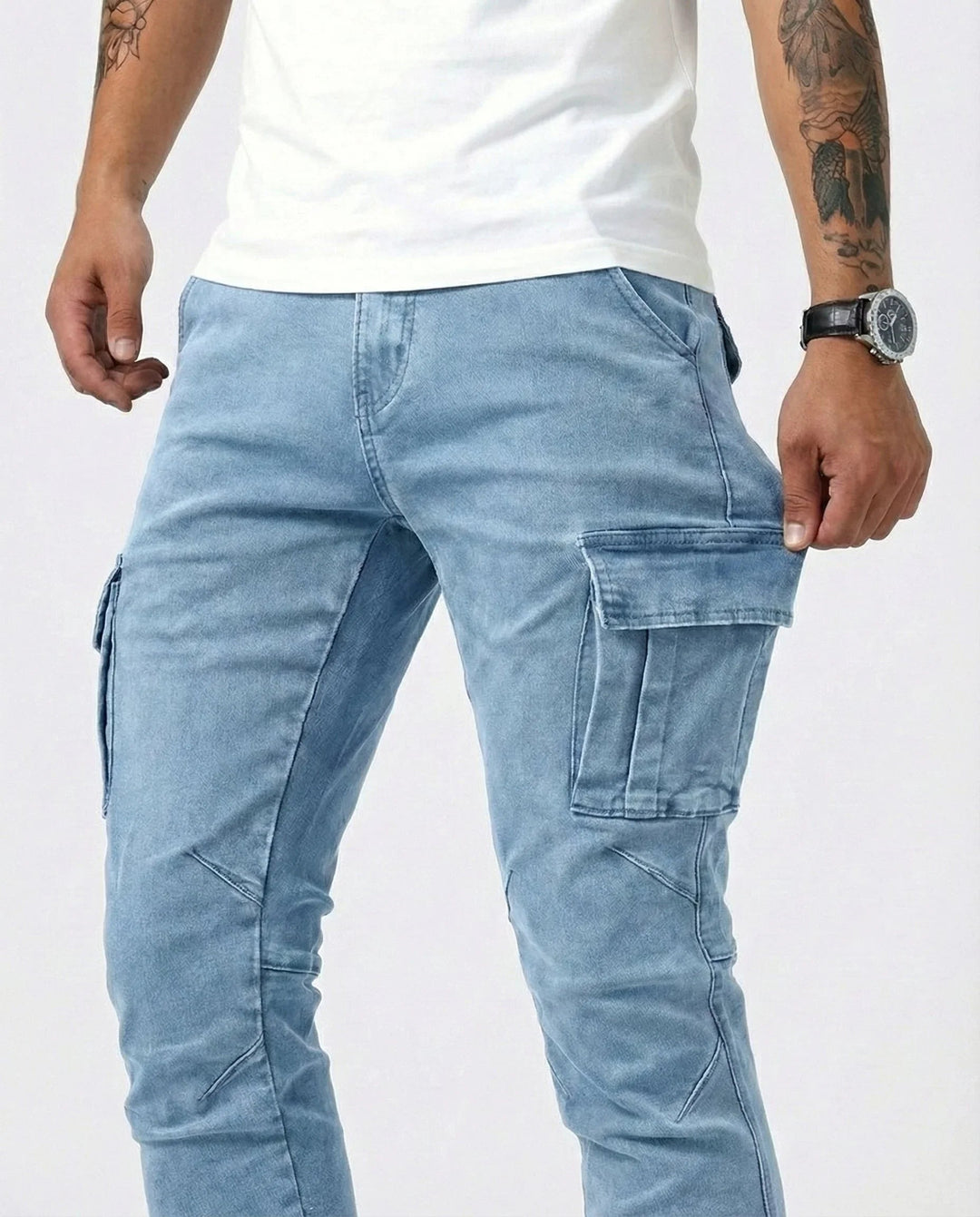 Jean | Elastic Cargo Trousers