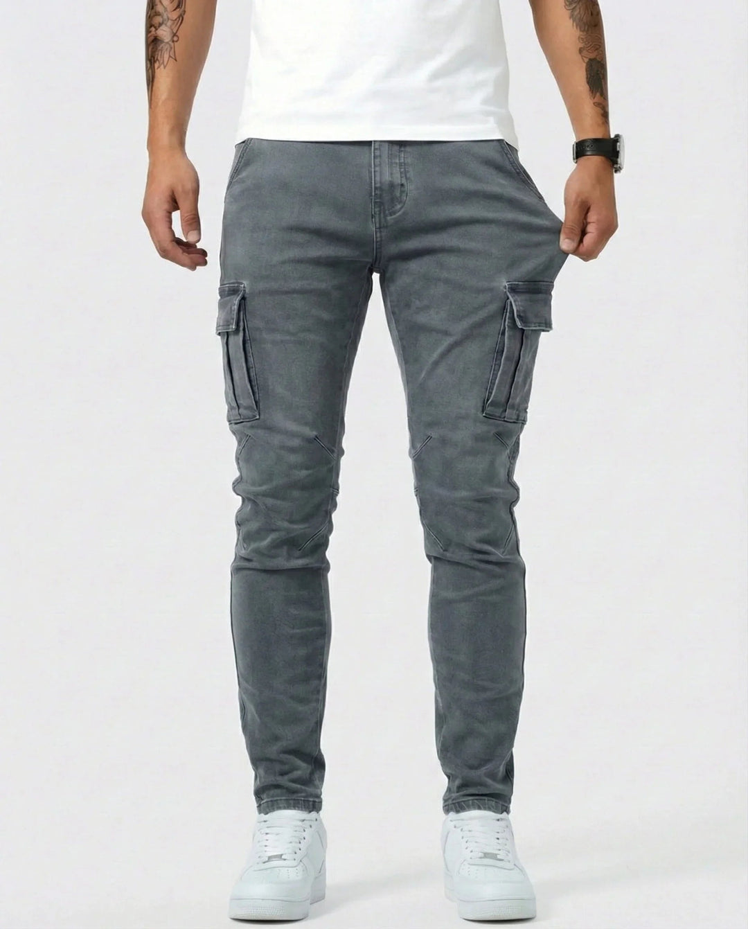 Jean | Elastic Cargo Trousers