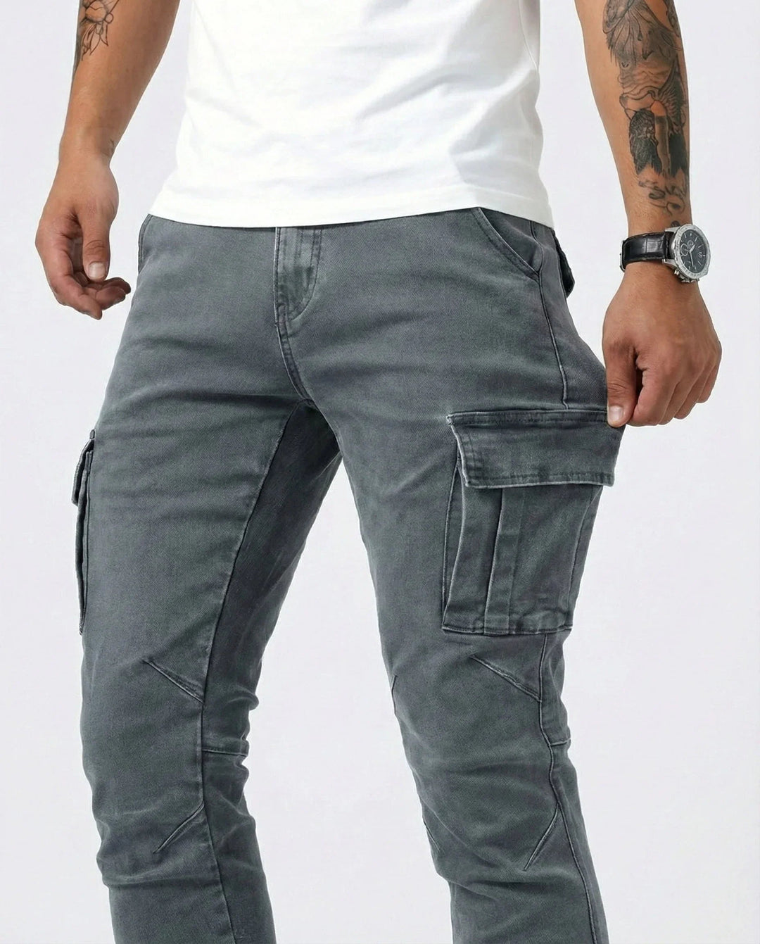 Jean | Elastic Cargo Trousers