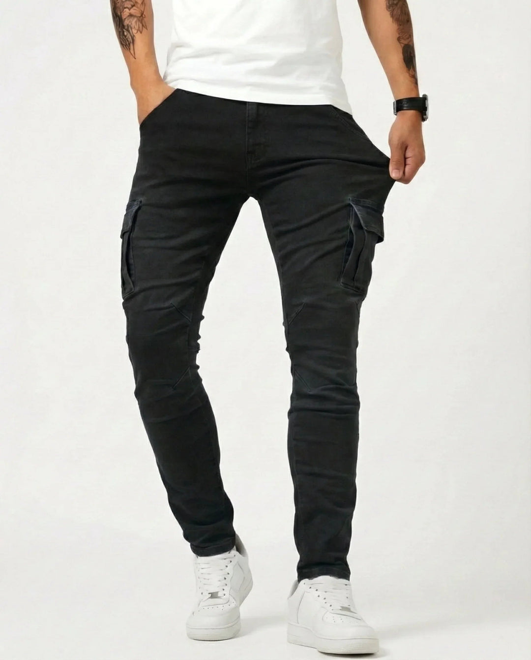 Jean | Elastic Cargo Trousers