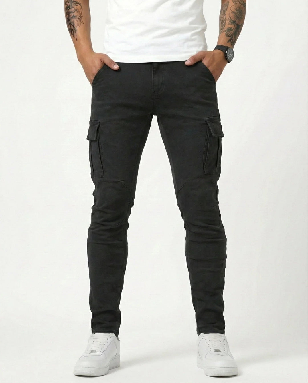 Jean | Elastic Cargo Trousers