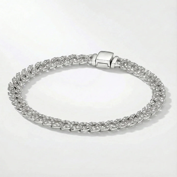 Adele | Cuban Bracelet in Moissanite