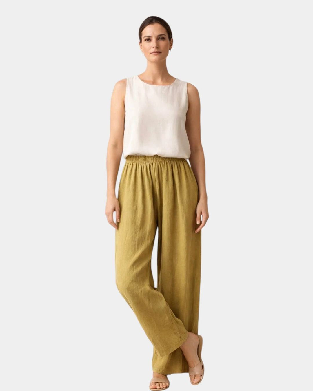 Alix | Cotton and Linen Trousers